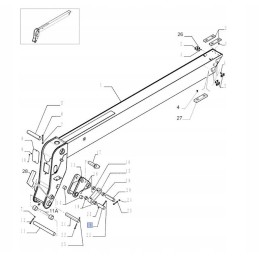 Kaištis New Holland LM5060 LM 5080 CNH 87363925