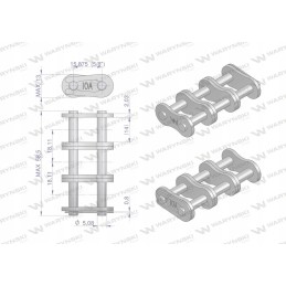 Sustiprinta grandinės užraktas z10a 3 ansi a 50 r3 5