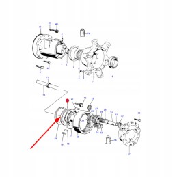 Galinės ašies redukcinė poveržlė 0 5mm mf3 ursus