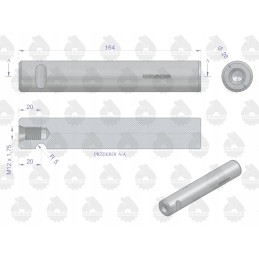 Atbulinės eigos ašis C 360 originalus Ursus