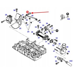 F731200100140 išmetamųjų dujų aušintuvo svirties įvorė