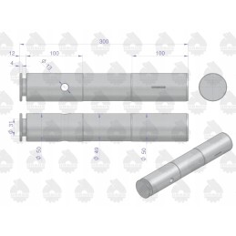 Plokščios ašies kaištis c 330 360 originalus Ursus