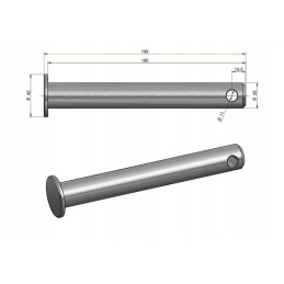 Viršutinis kablio korpuso kaištis c 330 originalus