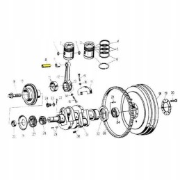 Variklio stūmoklio kaištis c 330 50008170
