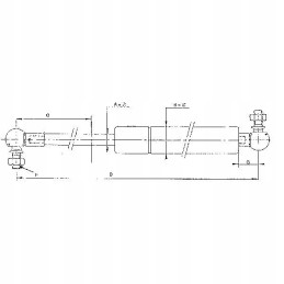 Dujinė spyruoklė 235 mm 150n tipo d stabilus