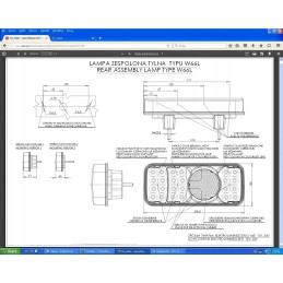 Kombinuotas 5 funkcijų galinis žibintas, LED 12 24v