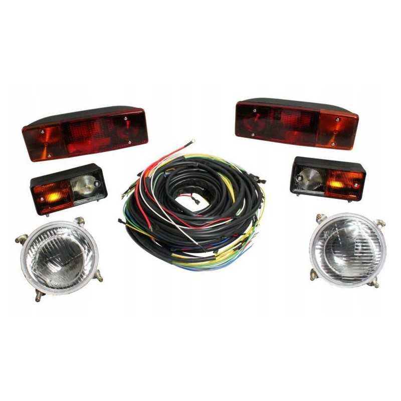 Ursus C 385 lempos laidų komplekto montavimas