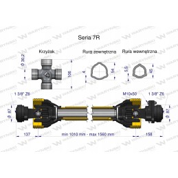 Kardaninio veleno velenas 1010 1560 970 Varyna rato sankaba