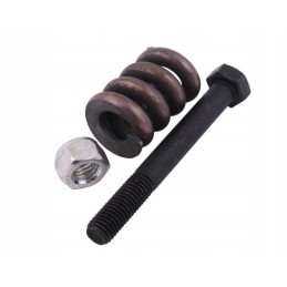 Varžtas ir spyruoklė jungties trinties velenui