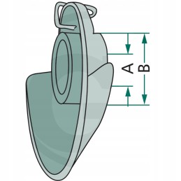 Kamuolys su apykakle 55mm 37mm granitas