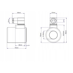 Solenoidinio skirstytuvo ritė e12dvs6 2 80l e12dv