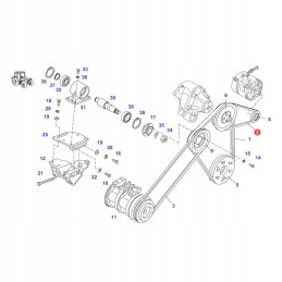 Fendt x696640600000 V formos diržas originalus