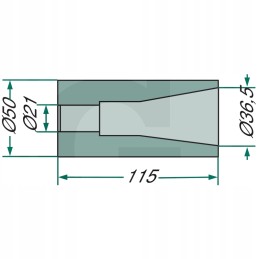 Suvirinimo įvorė 115mm 18100 35 granitas