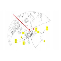 101905882 tiekimo būgno pavara