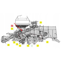 100247248 kompozitinis trapecinis diržas 5b x 3615 la