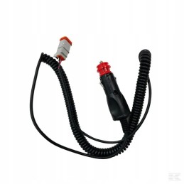 Spiralinis kabelis su deutsch dt2 kištuku į lizdą