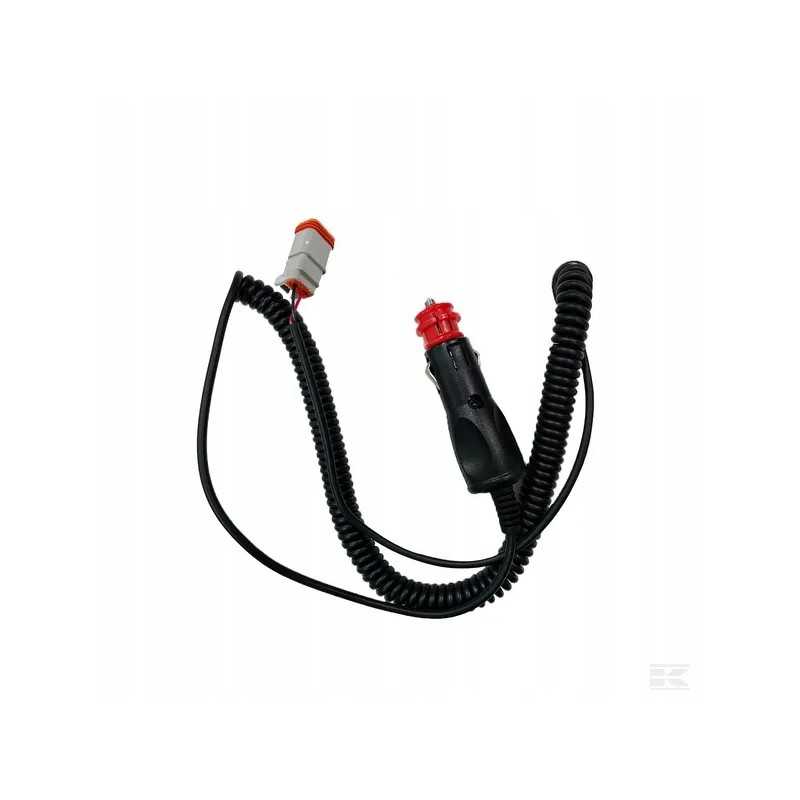 Spiralinis kabelis su deutsch dt2 kištuku į lizdą