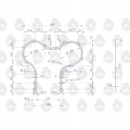 Paskirstymo dangtelio tarpiklis krazelitas 0 8mm c 330