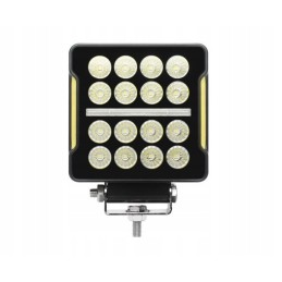 Darbo lempa 16x LED kvadratinis autobusų traktorius