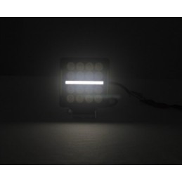 Darbo lempa 16x LED kvadratinis autobusų traktorius