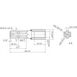 Vidinis kardaninio veleno sumažinimas 25 mm 1 3 8 iš 6