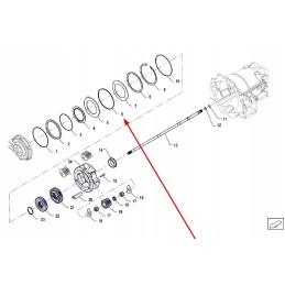 P5m37801101 pavarų dėžės žiedas