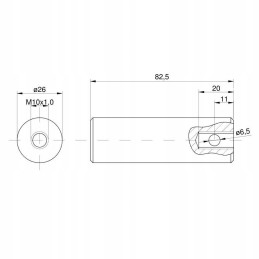 Palydovinis galutinis pavaros velenas mf3 1864869m1