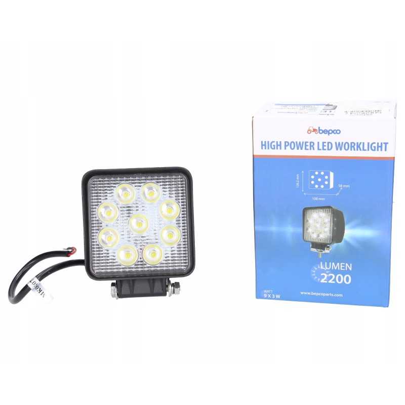 LED darbo lempa 27w 2200lm fokusuota šviesa