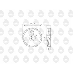 Paskirstymo pavara ant stebulės veleno 26 mm c 3