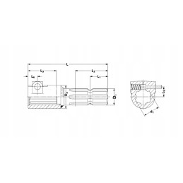 Kardaninio veleno reduktorius, vidinis 1 3 4 z20 išorinis 1 3 8