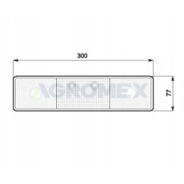 Kairysis galinis žibintas lt 10 12v 24v