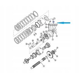 Kardaninio veleno sandariklių komplekto korpusas 1277488c2 cnh