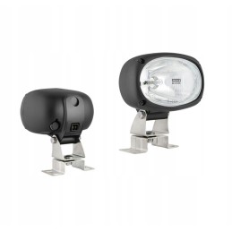 Halogeninė darbo lempa su omega laikikliu ir įmontuota