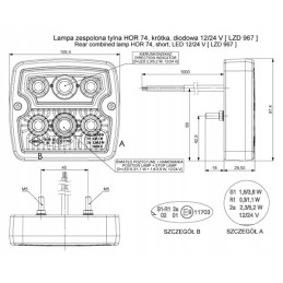 LED galinis žibintas LZD 967