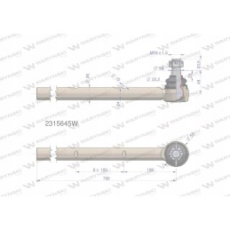 Vairo šarnyras 2315645 motogeneric