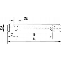 Viršutinės jungties kaištis 19x140 mm gopart