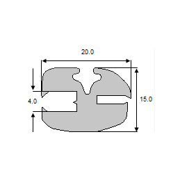 Lango sandariklis su pleištu ekskavatoriaus traktoriui TB0