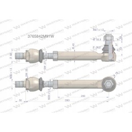 Vairo šarnyras m27x1 5 3765842m91 motogener