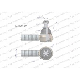 Vairo šarnyras m30x1 5 02382013 motogeneric