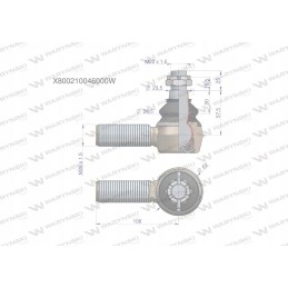Vairo šarnyras m22x1 5 g514300100054 motoge