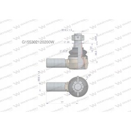 Vairo šarnyras m22x1 5 g155302120200 motoge