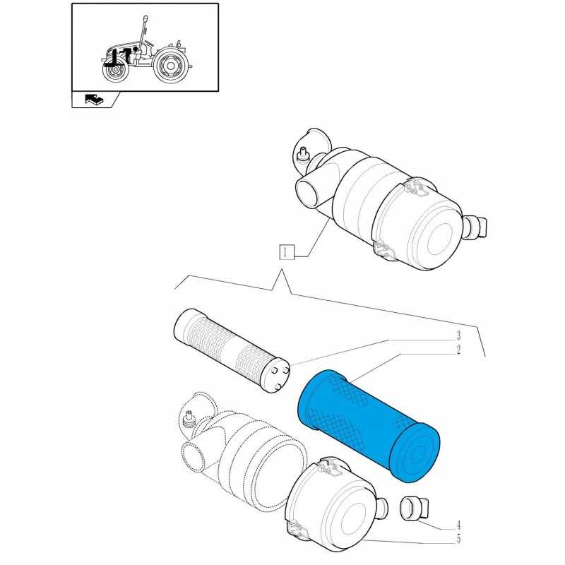 New Holland T3000 filtro įdėklas 87290073 cnh