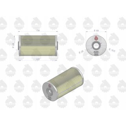 Pirminis kuro filtro įdėklas wp10 3 c 385 zetor pack