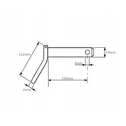 Smeigtukas su rankena 19x336 mm kramp