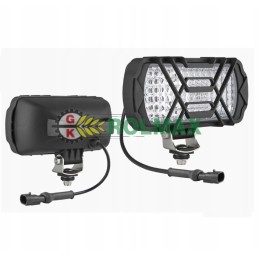 Halogeninė darbo lempa su laidu ir stiprintuvo jungtimi