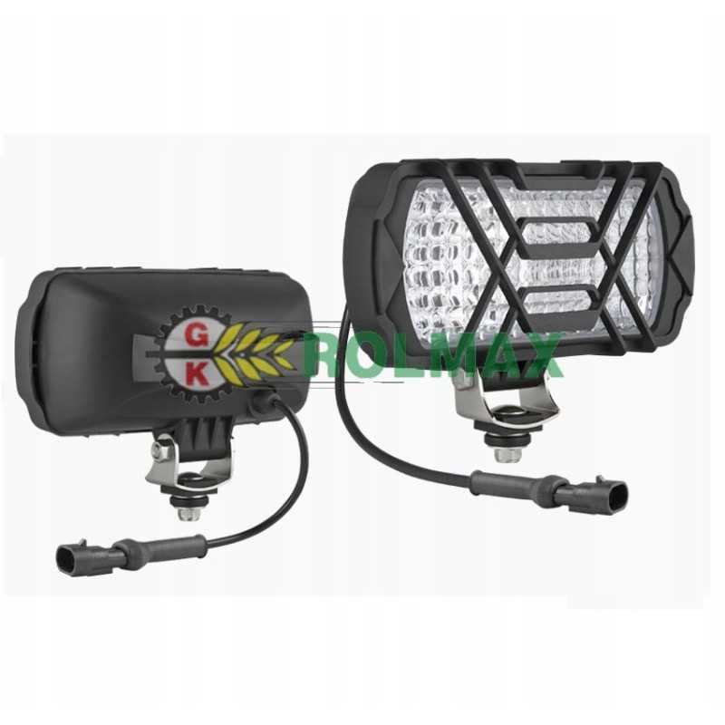 Halogeninė darbo lempa su laidu ir stiprintuvo jungtimi