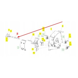 102182958 nebuitinis šlifuoklio velenas