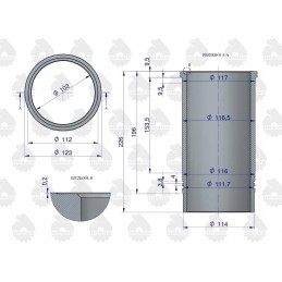 2x C 330 variklio remonto komplektas originalus Ursus