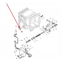 3010663x1 stovėjimo stabdžio korpuso dangtis