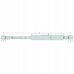 Dujinės pavaros amortizatorius 250n x800420489000 fen